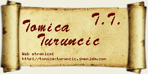 Tomica Turunčić vizit kartica